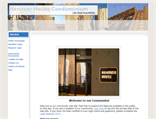 Tablet Screenshot of hanoverhousecondominiums.com